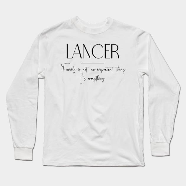 Lancer Family, Lancer Name, Lancer Middle Name Long Sleeve T-Shirt by Rashmicheal